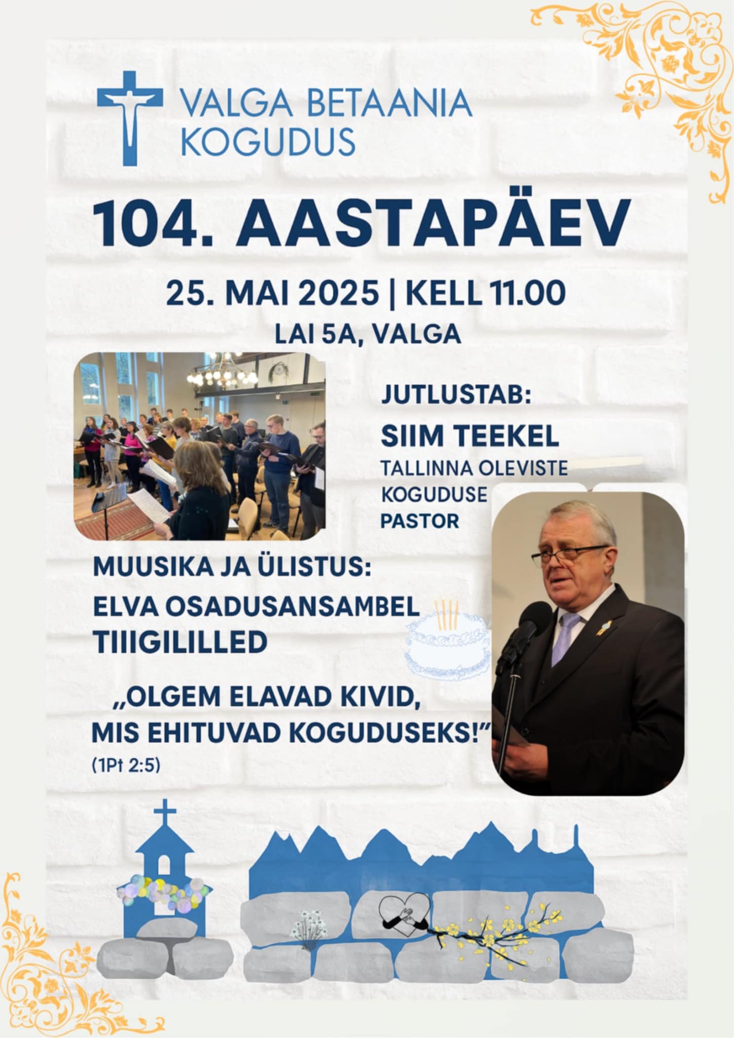 Valga Betaania 104. Aastapäev 25.05.2025
